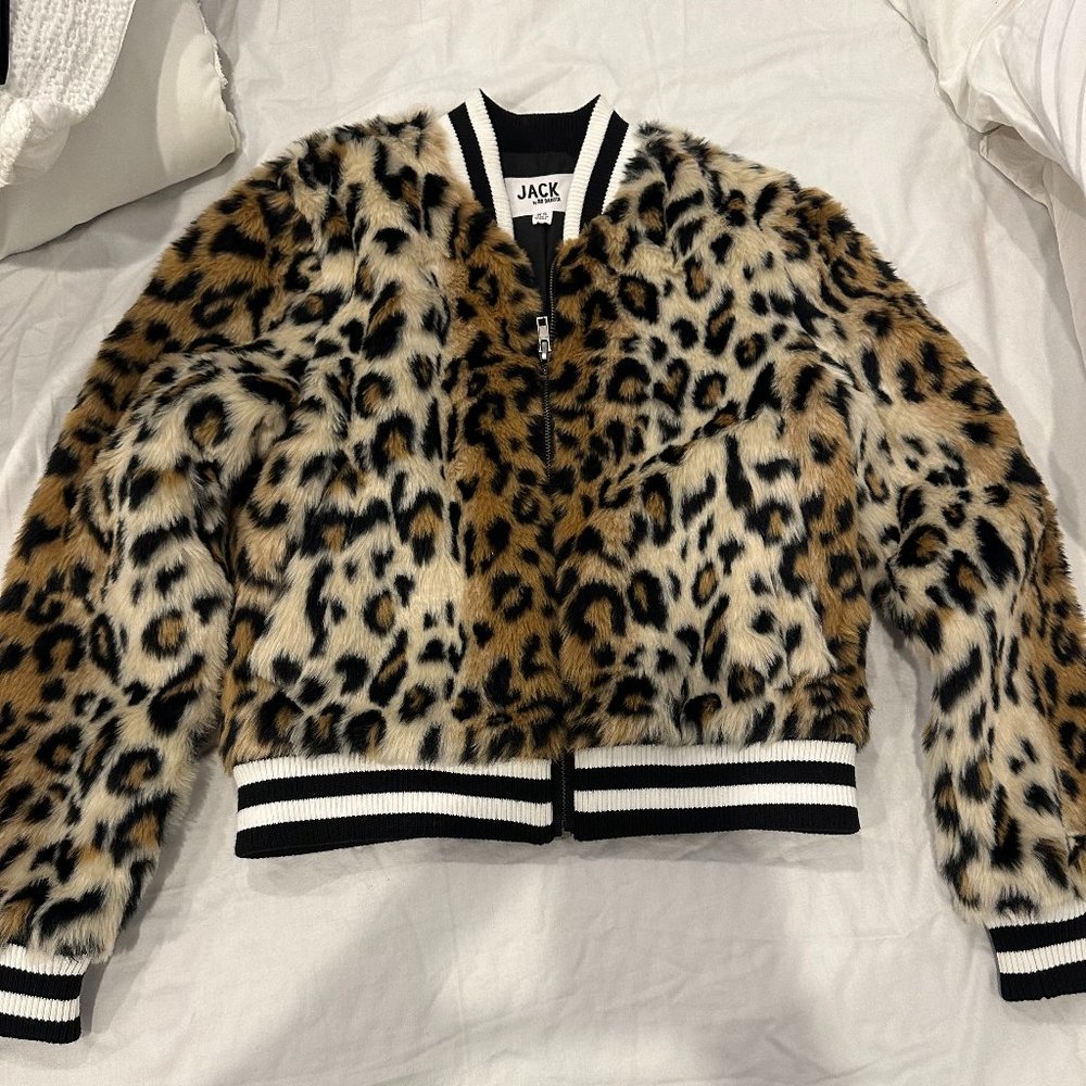 JACK by BB Dakota Leopard Faux Fur Jacket